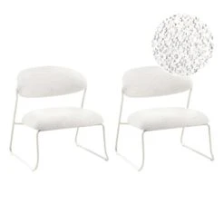 KOLSVA - Set Van 2 Fauteuils - Gebroken Wit - Polyester -Leenbakker Winkel 502b598bf6e54103bd3da7ed9cdd2913
