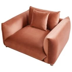 LUVOS - Fauteuil - Goudbruin - Fluweel -Leenbakker Winkel 529cd079cbd2452c8eb448a9f1feacf3