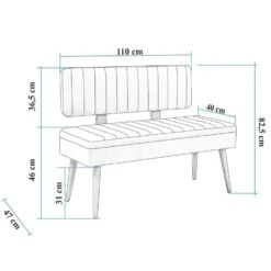 Eetkamerbank Vina - 110x40x82cm - Den/groen 10 Eetkamerbank Vina - 110x40x82cm - Den/groen -Leenbakker Winkel 5340a23933b945dcaee8d1795f39914c