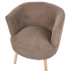 ODENZEN - Fauteuil - Bruin - Bouclé -Leenbakker Winkel 5409384461ba446a8f3fe28001719f20