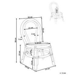 KALIVIA - Kinderstoel - Natuurlijk - Rotan -Leenbakker Winkel 54865db1d6a34dcdb508406791692b93