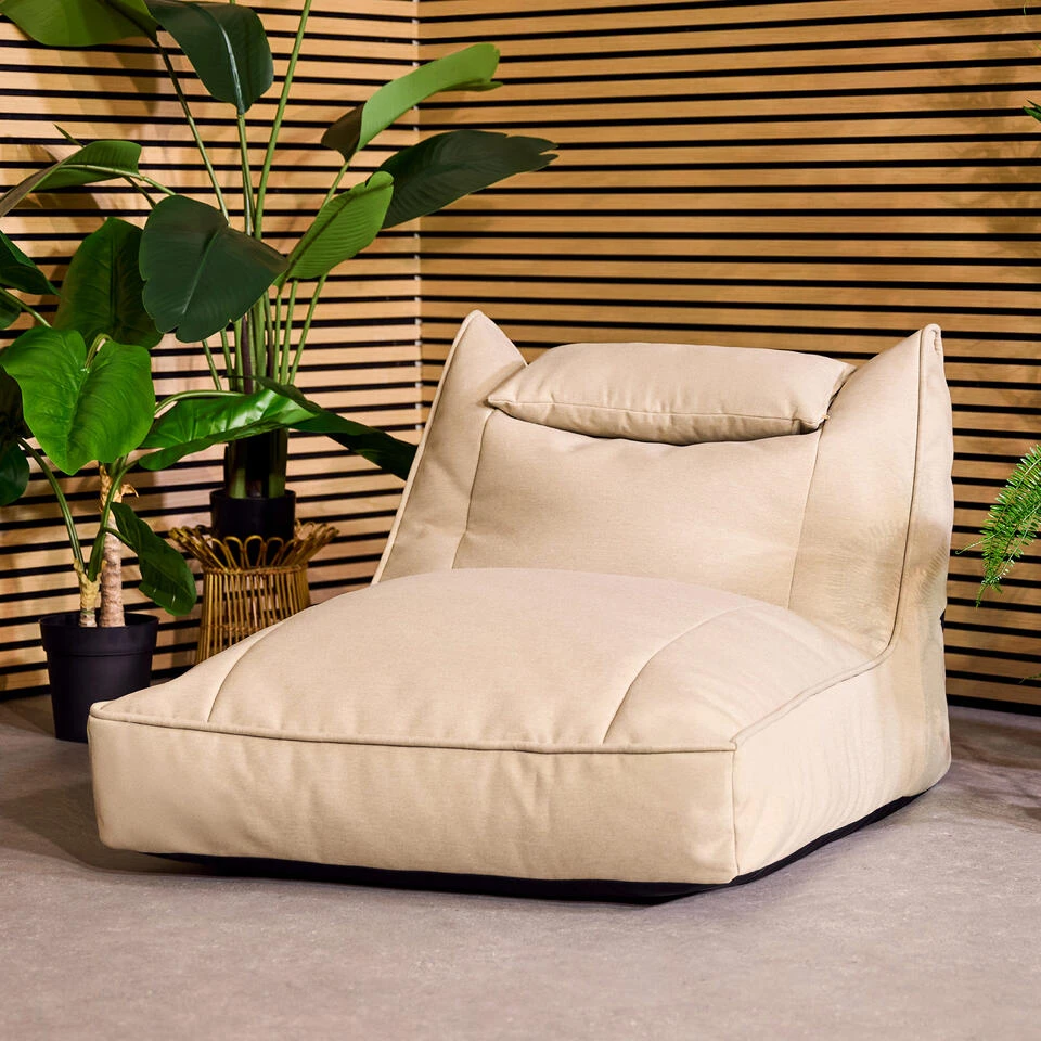 Icon Zitzak Lounger Nova - Olefin Zitzak Buiten - Beige 3 Icon Zitzak Lounger Nova - Olefin Zitzak Buiten - Beige - Afbeelding 3
