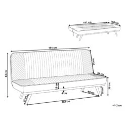 KALFAFELL - Slaapbank - Zwart - Polyester -Leenbakker Winkel 55cf19b7fb5a4d56bfef9c0d1da4d3fd