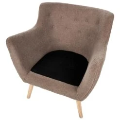 DRAMMEN - Chesterfield Fauteuil - Bruin - Bouclé -Leenbakker Winkel 567e3d13cc584d28be57f32ed604115d