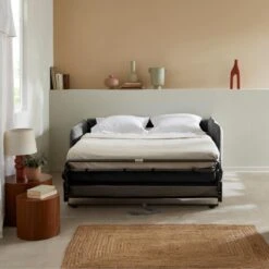 CALICOSY - Slaapbank MIRA - Grijs - 90x185x104 Cm 10 CALICOSY - Slaapbank MIRA - Grijs - 90x185x104 Cm -Leenbakker Winkel 573552fc5d6d4301a466f1c200adfee2