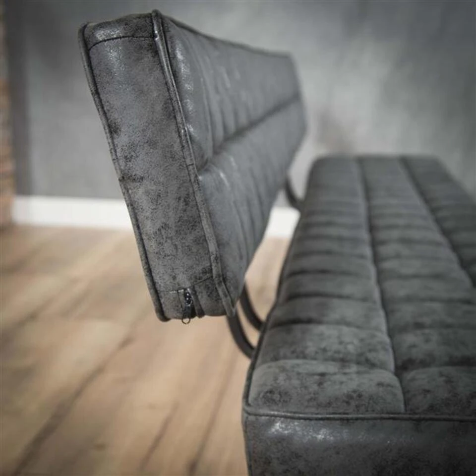 Industriële Eetkamerbank Madrid 180 Cm 4 Industriële Eetkamerbank Madrid 180 Cm - Afbeelding 4