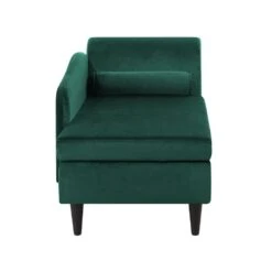 LUIRO - Chaise Longue - Groen - Rechterzijde - Fluweel -Leenbakker Winkel 5a34465dceea4901b197468f2e418c14