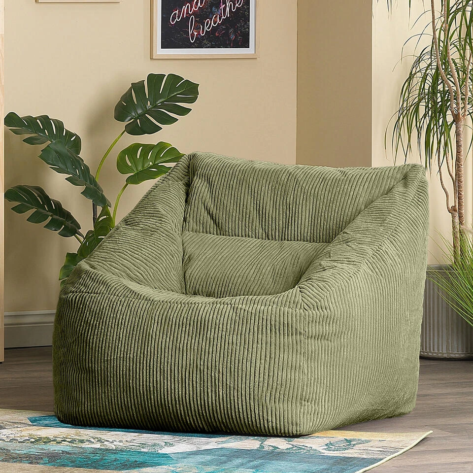 Icon Zitzack Morgan - Corduroy Zitzakfauteuil - Saliegroen 3 Icon Zitzack Morgan - Corduroy Zitzakfauteuil - Saliegroen - Afbeelding 3