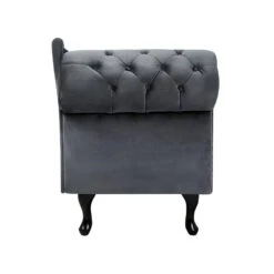 NIMES - Chaise Longue - Grijs - Linkerzijde - Fluweel -Leenbakker Winkel 5af9efab510f4063b1ec4cbb2e0bd876