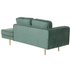 MIRAMAS - Chaise Longue - Groen - Linkerzijde - Fluweel -Leenbakker Winkel 5bf8e93744fc4aa7870d547fba4f07d8
