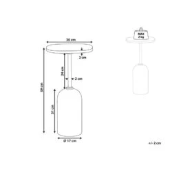 OASIS - Bijzettafel - Wit/Bruin - Hout -Leenbakker Winkel 5c19f8345eb14afb81b1224b1525b497