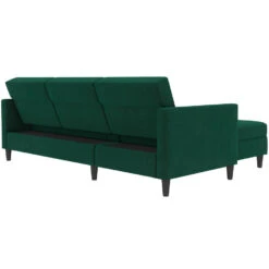 Hartford - 3-zits Hoekslaapbank In Donkergroen Stof -Leenbakker Winkel 5c315c992ee949dfb5bc8f1a28e3204a