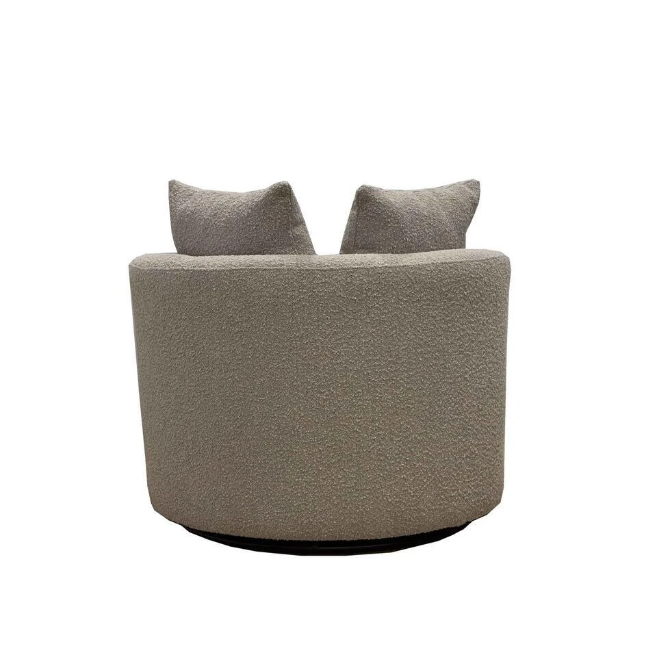 Loveseat Rond - Taupe - Stof - 94x88x84cm - Thony 4 Loveseat Rond - Taupe - Stof - 94x88x84cm - Thony - Afbeelding 4