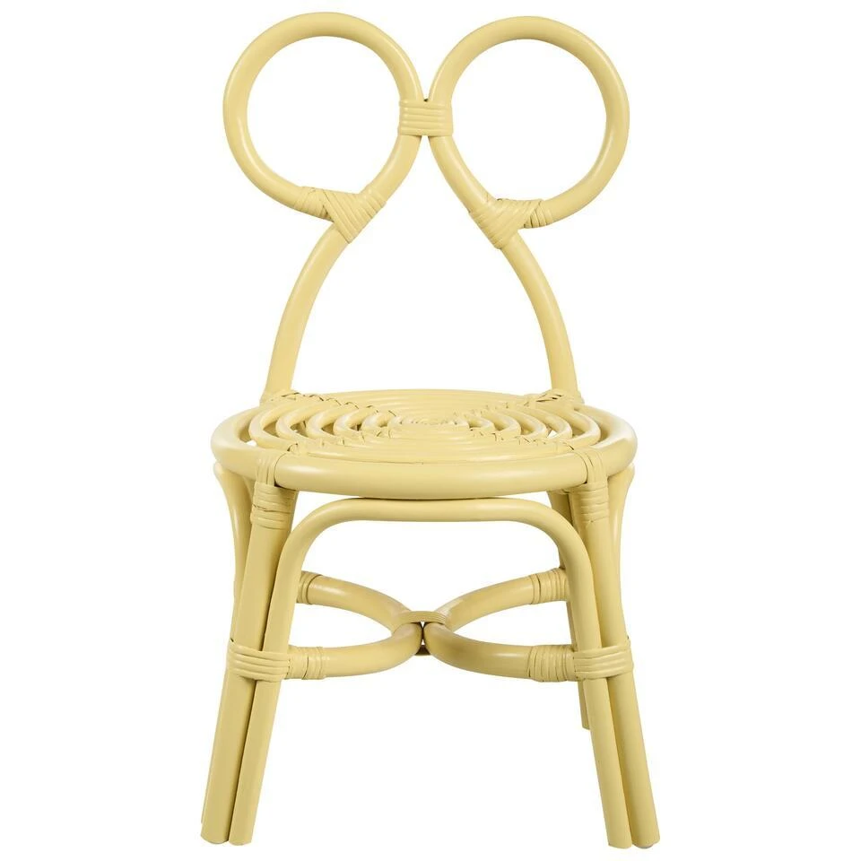 MIRTIA - Kinderstoel - Geel - Rotan 5 MIRTIA - Kinderstoel - Geel - Rotan - Afbeelding 5