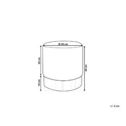 SOPHIA - Poef - Geel - 39 Cm - Fluweel -Leenbakker Winkel 605c773320c94ffe9050227f090b8a92 1