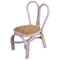 DESIMI - Kinderstoel - Paars - Rotan -Leenbakker Winkel 613c6a2dd1544150b622fefac82af3da