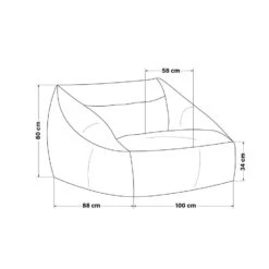 Merkloos HOME DELUXE Zitzak COSY Lichtgrijs -Leenbakker Winkel 62d3cd19d2b342319281e342ec162e5b