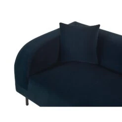 LE CRAU - Chaise Longue - Blauw - Linkerzijde - Fluweel -Leenbakker Winkel 63ba18e5bf1d40d7930af9cb344bcc54