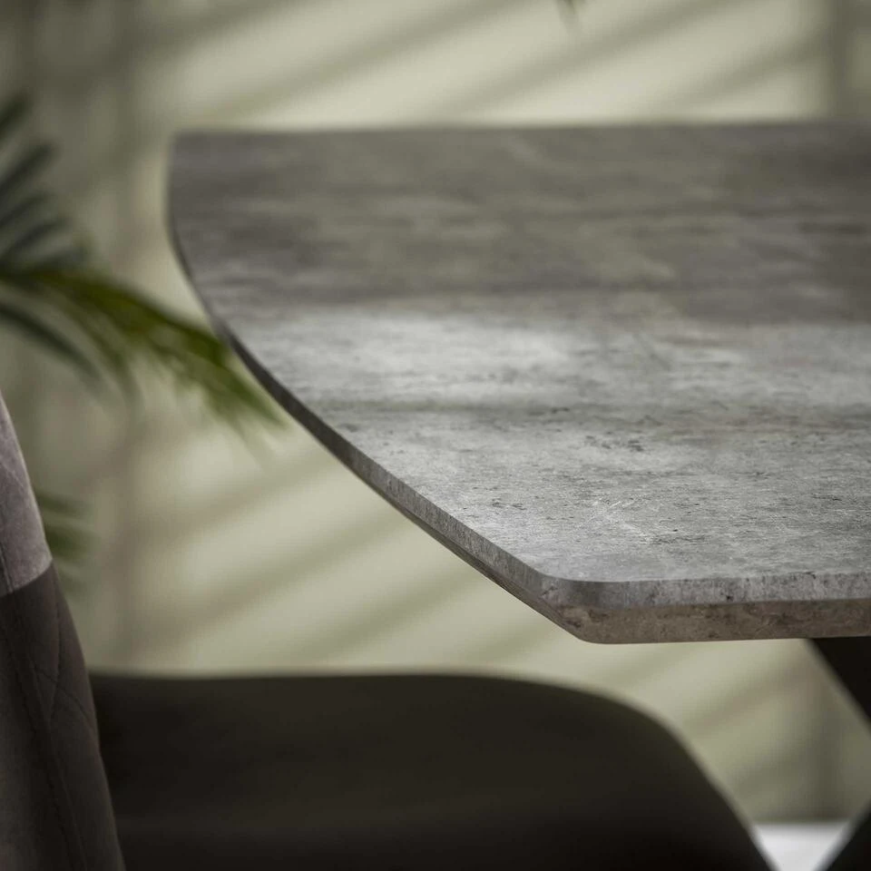 Hoyz - Industriele Eetkamertafel - Ovaal Blad - Zwart Frame 3 Hoyz - Industriele Eetkamertafel - Ovaal Blad - Zwart Frame - Afbeelding 3