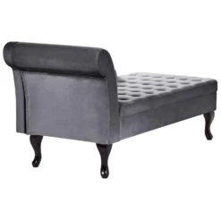 PESSAC - Chaise Longue - Donkergrijs - Linkerzijde - Fluweel -Leenbakker Winkel 67cace310f584c568b7ab6c486644935