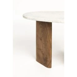 Housecraft Tanda Bijzettafel Marmer/ Hout 56x37 Cm Beige -Leenbakker Winkel 681d9727c5d544b1a520c50044ee9b56