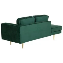 MIRAMAS - Chaise Longue - Smaragdgroen - Rechterzijde - Fluweel -Leenbakker Winkel 683cf24e5e2e4890a002ebd18c77f45a