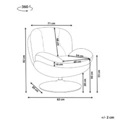 NOLVIK - Fauteuil - Beige - Fluweel -Leenbakker Winkel 68a71a928f2540d795858c1ea0f46775