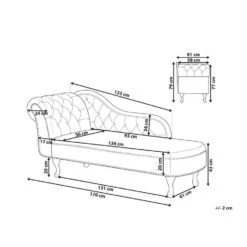 NIMES - Chaise Longue - Bruin - Linkerzijde - Kunstsuède -Leenbakker Winkel 693007b426714f7680872dc3fc4081fc 5