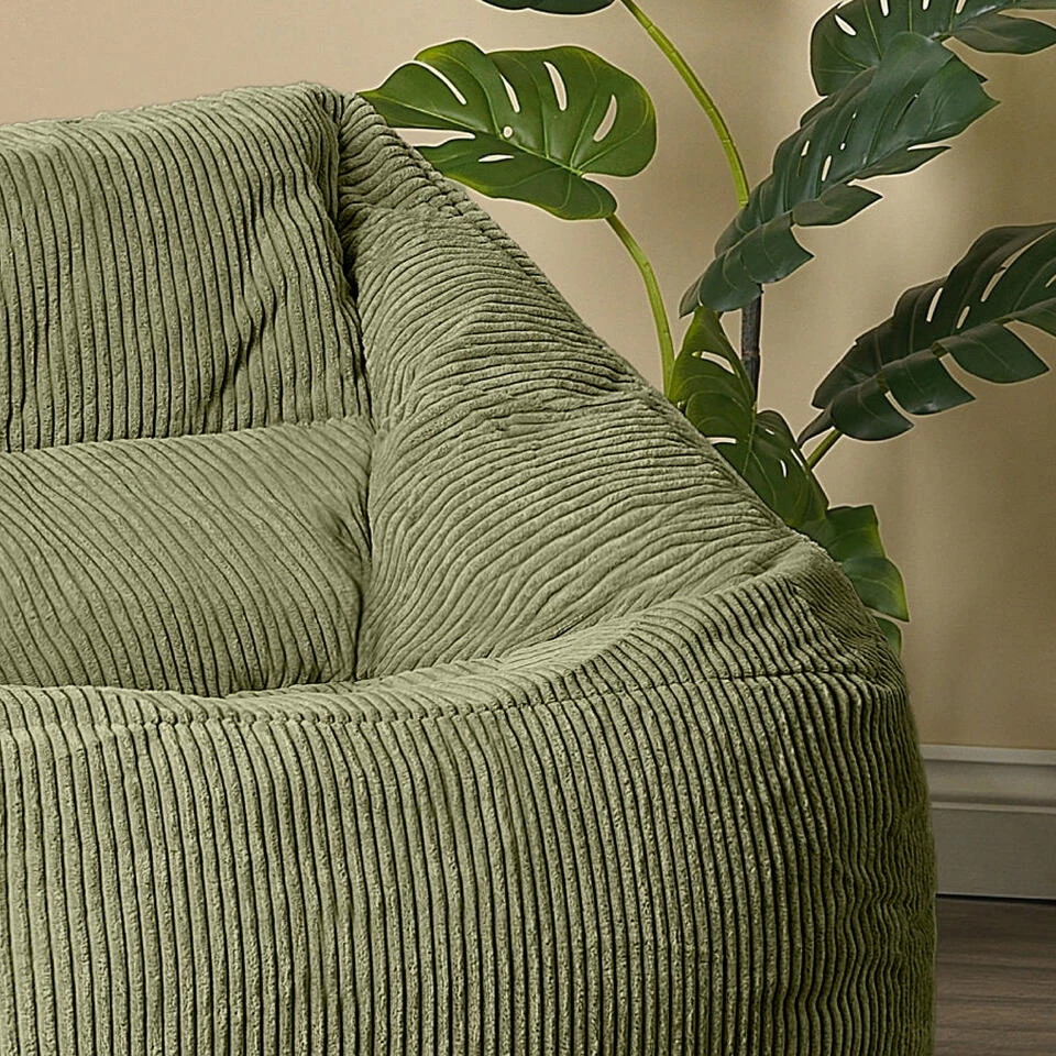 Icon Zitzack Morgan - Corduroy Zitzakfauteuil - Saliegroen 4 Icon Zitzack Morgan - Corduroy Zitzakfauteuil - Saliegroen - Afbeelding 4