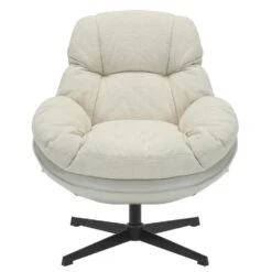 Draaifauteuil Beige - Zithoogte 50cm - Fauteuil Leonne -Leenbakker Winkel 6a60b3fd038047de91d072665f127695