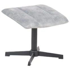 LIA - Fauteuil Met Hocker - Grijs - Fluweel -Leenbakker Winkel 6b37a916a9e74fe197477c19a073bda7