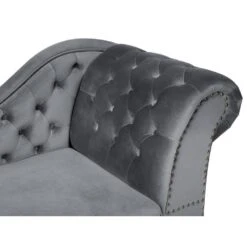NIMES - Chaise Longue - Grijs - Rechterzijde - Fluweel -Leenbakker Winkel 6c3c420e317d4048b610ced32650f6ed