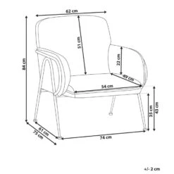 TRYSNES - Fauteuil - Zwart/Wit - Polyester -Leenbakker Winkel 6cc064249663433f9ba1abb4b3467106 1