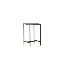 Fjôrd Bijzettafel Zwart Glas - 40x40x70cm - Dipp -Leenbakker Winkel 6cf4c89fa5ee45af996fbcf3e2152278