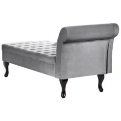 PESSAC - Chaise Longue - Lichtgrijs - Rechterzijde - Fluweel -Leenbakker Winkel 6d8a3445cb554bf0aec1daaa82fa156d