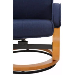 Paris - Fauteuil + Kruk Donkerblauwe Stoffen -Leenbakker Winkel 6f82f6ea89b04775982b8d6380a0e8fe