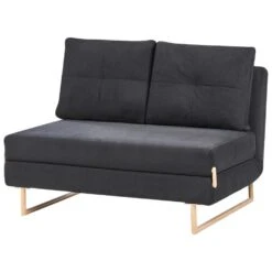 JERSLEV - 2-zits Slaapbank - Zwart - Stof -Leenbakker Winkel 71637796bb064263a89253ce8d5c0276