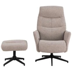 Hioshop London Fauteuil Recliner Met Voetenbank Bouclé Beige -Leenbakker Winkel 71da739ee8844b289e9aac1c6bd2062c