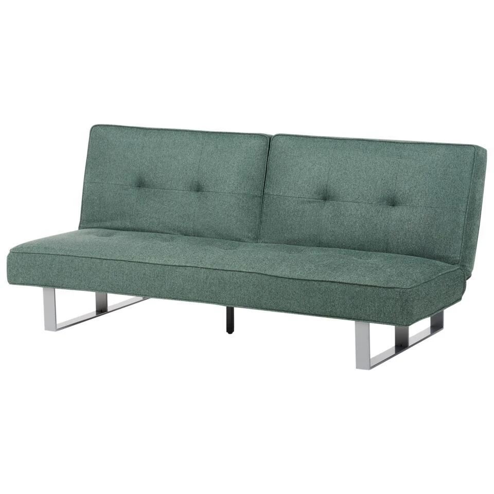 DUBLIN - Slaapbank 3-zits - Groen - Polyester 7 DUBLIN - Slaapbank 3-zits - Groen - Polyester - Afbeelding 7
