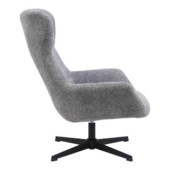 Fauteuil Draaibaar - Donkergrijs Stof - 89x80x101cm - Bescia -Leenbakker Winkel 737588c5a2f34863bf8eff4cc7edf41c