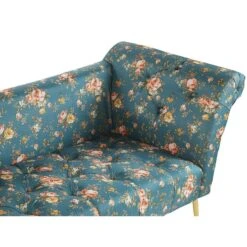NANTILLY - Chaise Longue - Blauw - Symmetrisch - Fluweel -Leenbakker Winkel 7416904025604ee4aa875a8acf2d6c26