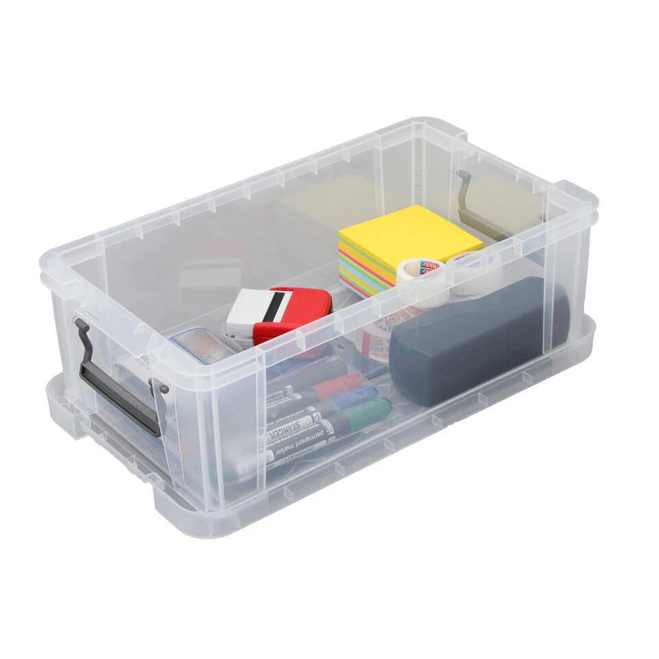 Whitefurze Opbergbox - 5,8 Liter - Transparant - 35 X 19 X 12 Cm 4 Whitefurze Opbergbox - 5,8 Liter - Transparant - 35 X 19 X 12 Cm - Afbeelding 4
