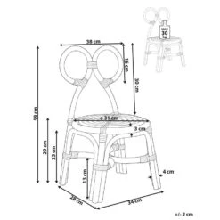 MIRTIA - Kinderstoel - Geel - Rotan 12 MIRTIA - Kinderstoel - Geel - Rotan -Leenbakker Winkel 76a6301da3864a11b904a4e493f632d2