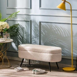 Metalen Bank Met Witte Krullen -Leenbakker Winkel 773cc47c4c16465c9385e80e0419fc3b