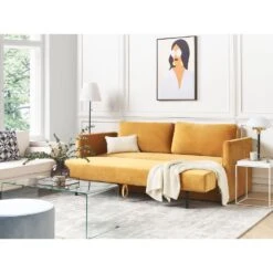 Beliani Driezitsbank - EKSJO Geel Fluweel 7 Beliani Driezitsbank - EKSJO Geel Fluweel -Leenbakker Winkel 780a109bf8d841eca1bfd955be535dbe