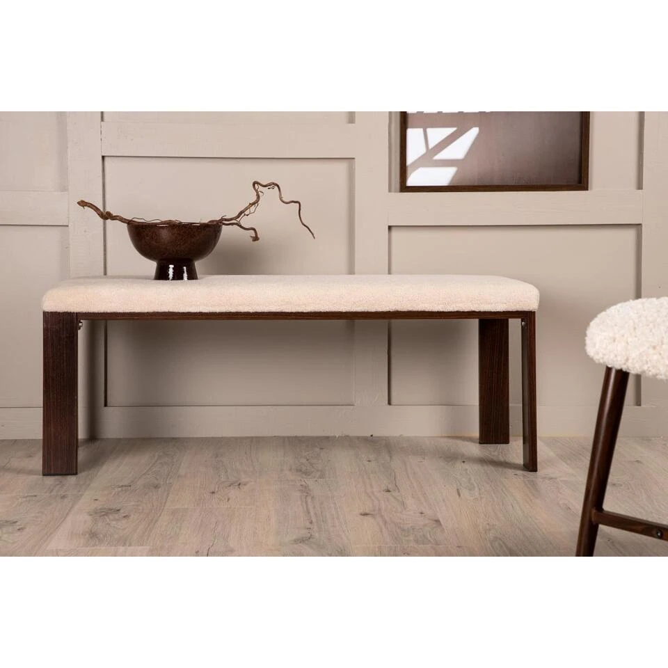 Svea - Noemi Eetkamerbank - Teddy - 120 Cm 2 Svea - Noemi Eetkamerbank - Teddy - 120 Cm - Afbeelding 2