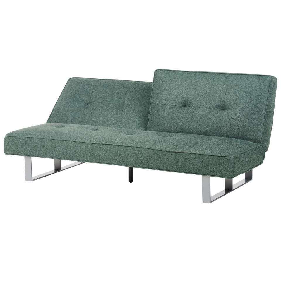 DUBLIN - Slaapbank 3-zits - Groen - Polyester 8 DUBLIN - Slaapbank 3-zits - Groen - Polyester - Afbeelding 8