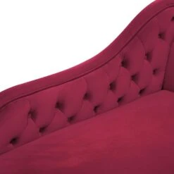 NIMES - Chaise Longue - Rood - Rechterzijde - Fluweel -Leenbakker Winkel 7b2fce0c6d364b0c8d09702819490506