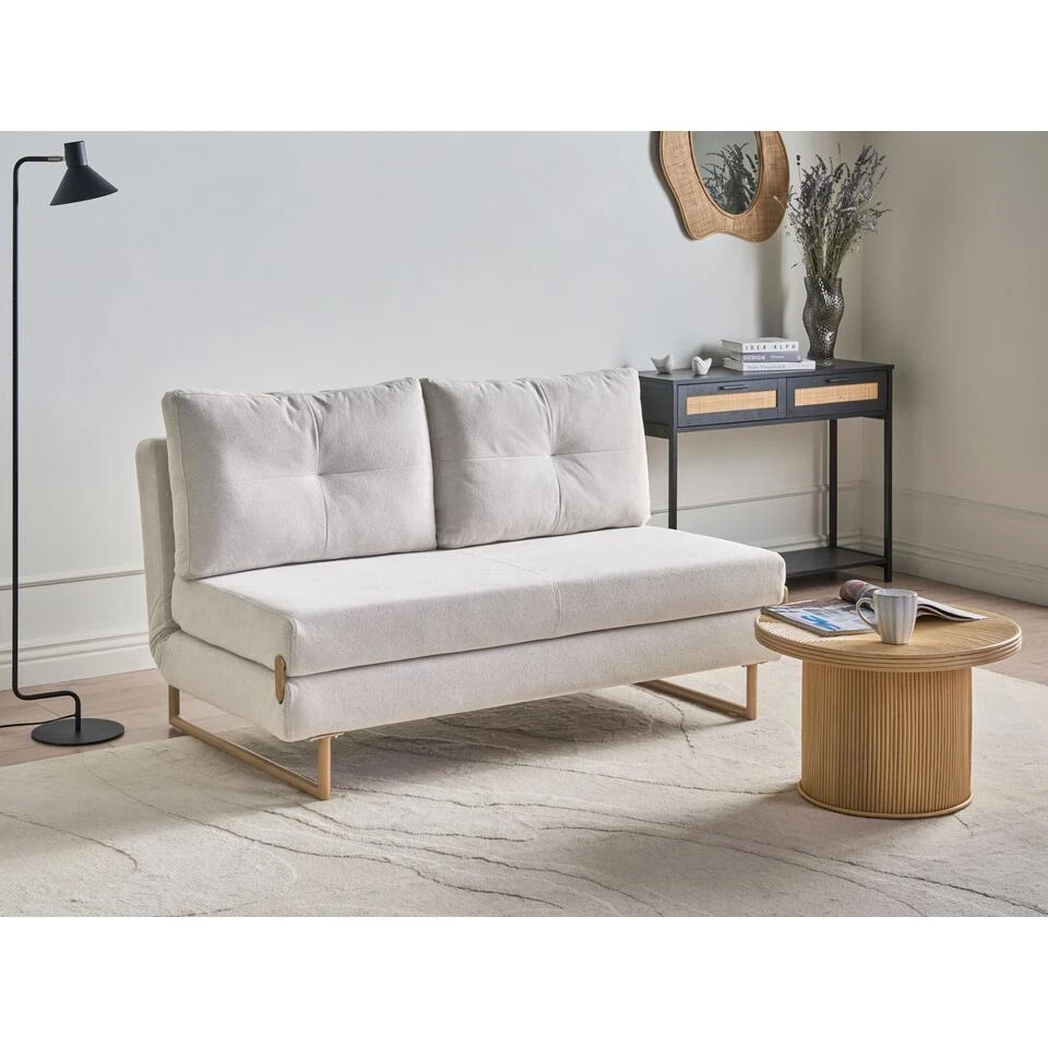 JERSLEV - 3-zits Slaapbank - Off-white - Stof 2 JERSLEV - 3-zits Slaapbank - Off-white - Stof - Afbeelding 2