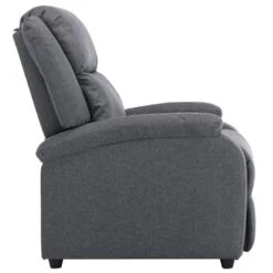 VidaXL Fauteuil Verstelbaar Stof Donkergrijs -Leenbakker Winkel 7b9569fe182c460193269daf32344880